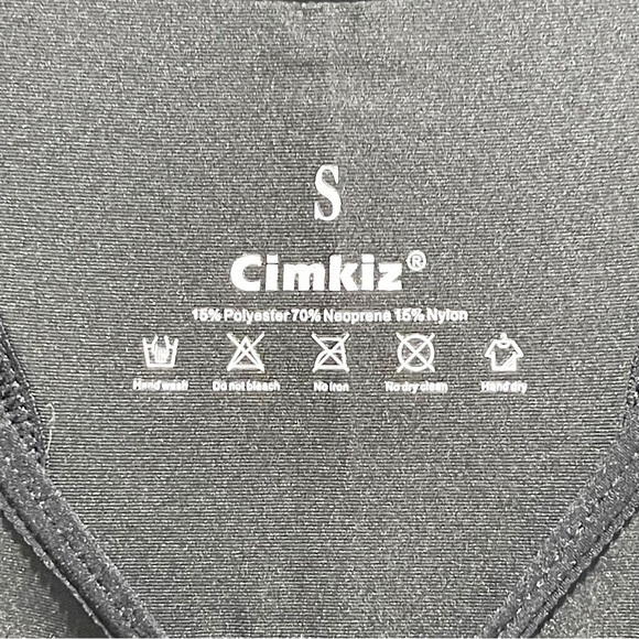 CIMKIZ Women’s Black Neoprene Blend Sauna Fitness Vest Waist Trainer Size Small - Picture 6 of 11